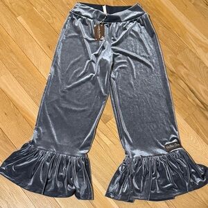 Matilda Jane Shimmering Gray Ruffle Pants